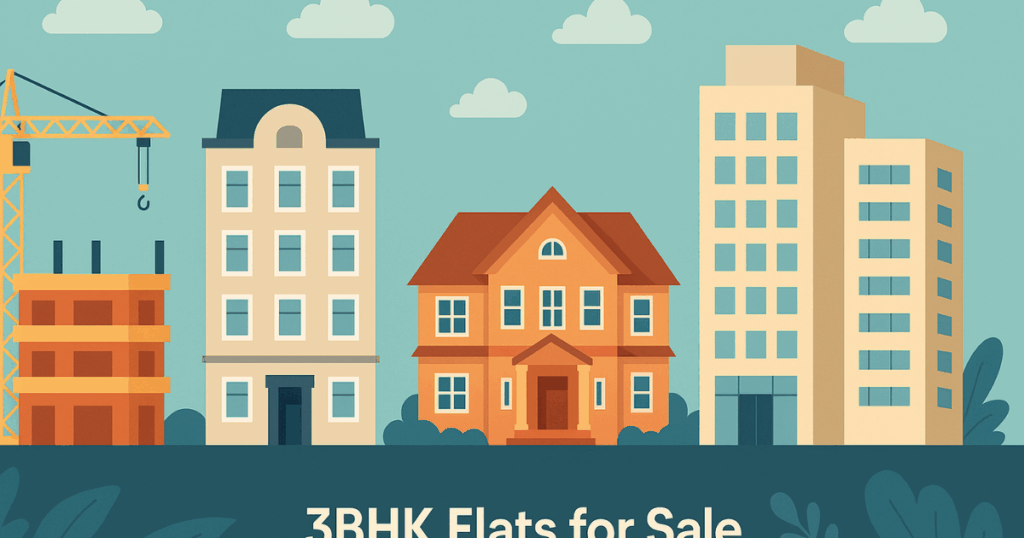 3BHK Flats For Sale in Koba Gandhinagar