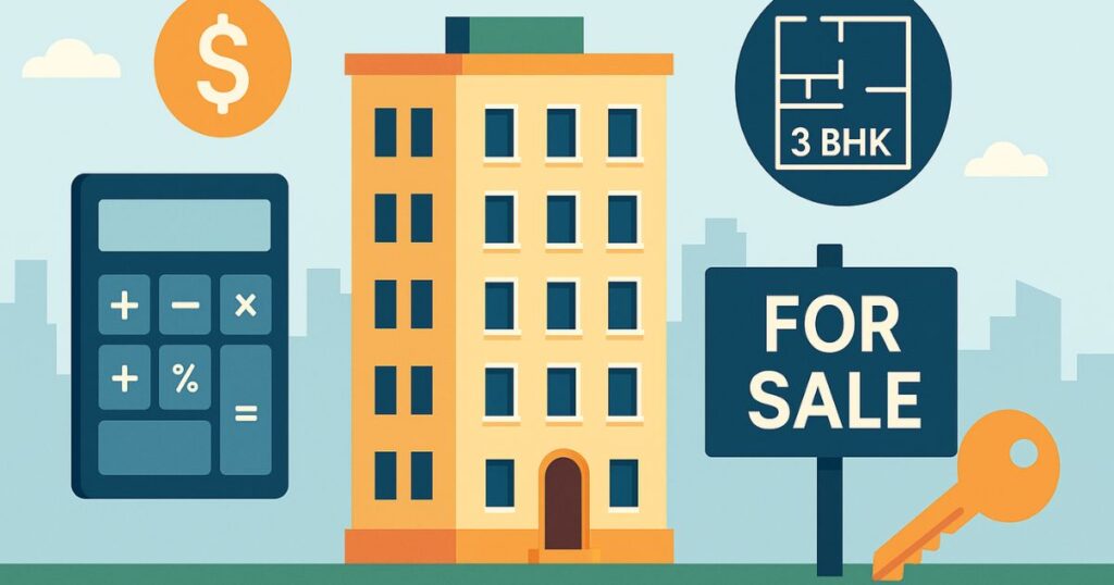 3BHK Flats For Sale in Koba Gandhinagar